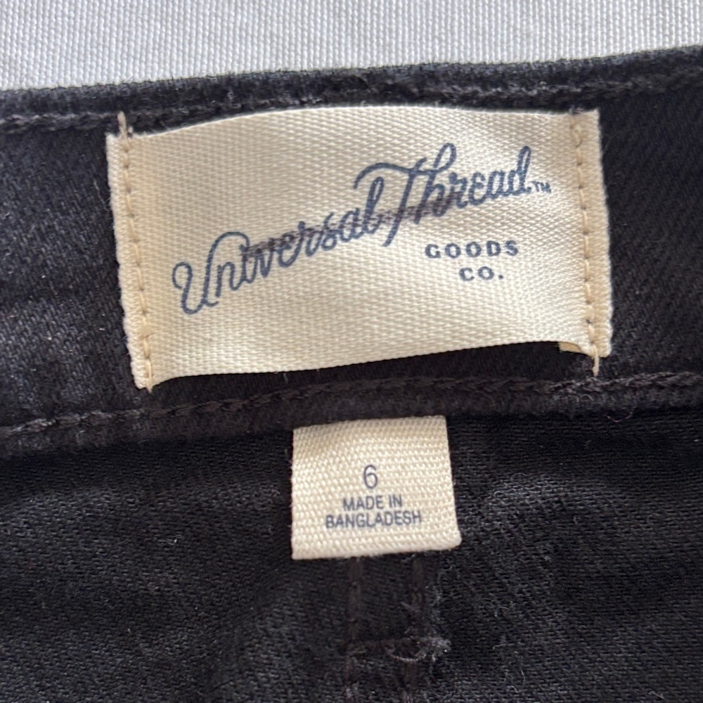 Universal Thread Highest Straight Black Denim Jea… - image 7